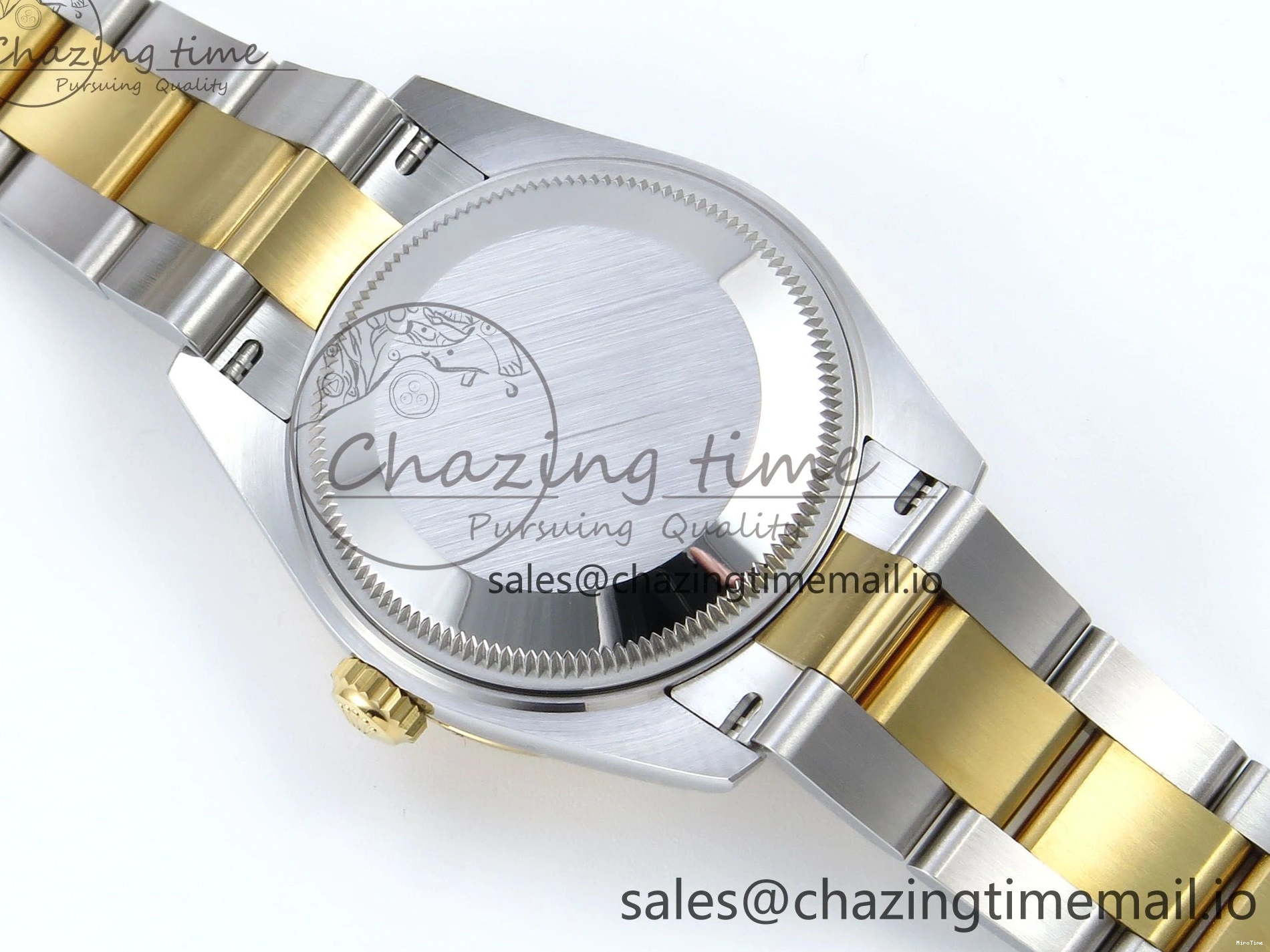 MiroTime 0317 DateJust 31 278383RBR ARF 1:1 Best Edition 904L Steel White Roman Dial Diamonds Bezel on SS YG Oyster Bracelet ETA Cozy 400